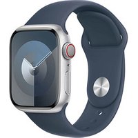 Apple Watch Series 9 41 mm Aluminium (GPS+Cellular) Sportarmband S/M  silber von Apple