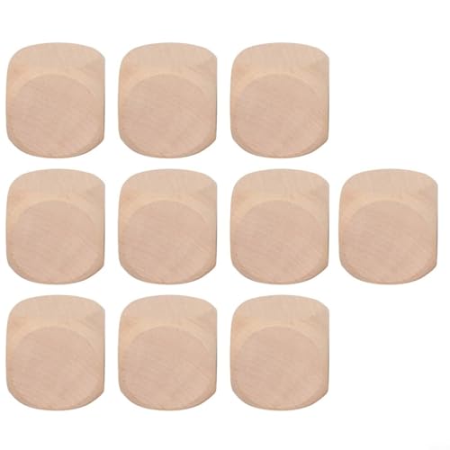 Aprilsunnyzone Leere Holzwürfel, unlackiert, klein, blanko, quadratische Blöcke, runde Ecken, Blanko-Würfel, DIY Handwerk, Holzwürfel-Set für personalisierte Spiele und Blöcke (22 mm) von Aprilsunnyzone