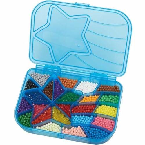 Aquabeads 31502 Maxi Perlen Nachfüllpack - Nachfüllset, 2400 Bunte Bastelperlen, Bastelspaß für Kinder ab 4 Jahren, ohne Bügeln oder Kleben von Aquabeads