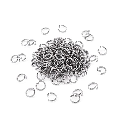 Aqxyedc 1000 stücke 304 edelstahl offene spring ringe loops spring ringe split ring for schmuck finding 4mm 5mm 6mm 7mm 8mm 9mm 12mm wanglan(12x1mm) von Aqxyedc