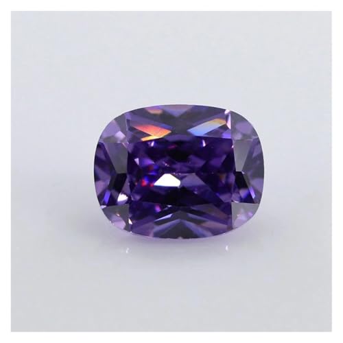 Aqxyqaz Kuaizi Kubischer Zirkonia-Stein, Baguette-Form, Weiß, Rosa, Granat, Blau, Grün, Gelb, lose CZ-Steine, synthetische Edelsteine ​​für Schmuck Jingxin(Amethyst,10x12mm 10PCS) von Aqxyqaz