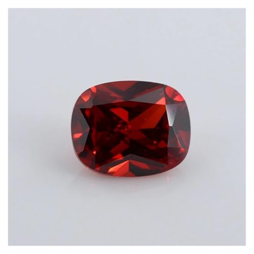 Aqxyqaz Kuaizi Kubischer Zirkonia-Stein, Baguette-Form, Weiß, Rosa, Granat, Blau, Grün, Gelb, lose CZ-Steine, synthetische Edelsteine ​​für Schmuck Jingxin(Garnet,10x12mm 10PCS) von Aqxyqaz