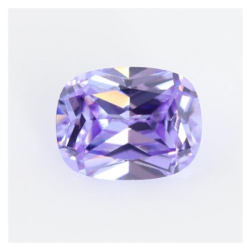 Aqxyqaz Kuaizi Kubischer Zirkonia-Stein, Baguette-Form, Weiß, Rosa, Granat, Blau, Grün, Gelb, lose CZ-Steine, synthetische Edelsteine ​​für Schmuck Jingxin(Lavender,10x14mm 10PCS) von Aqxyqaz