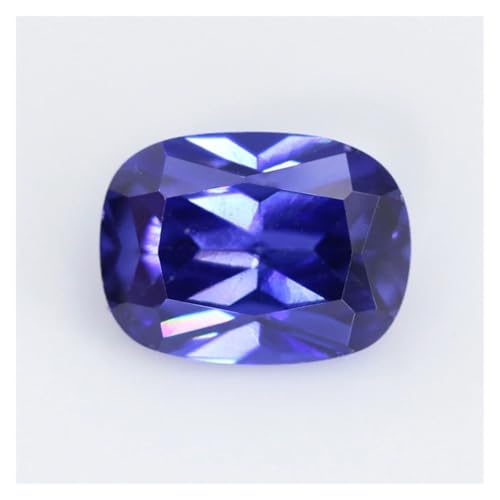 Aqxyqaz Kuaizi Kubischer Zirkonia-Stein, Baguette-Form, Weiß, Rosa, Granat, Blau, Grün, Gelb, lose CZ-Steine, synthetische Edelsteine ​​für Schmuck Jingxin(Tanzanite,10x12mm 10PCS) von Aqxyqaz