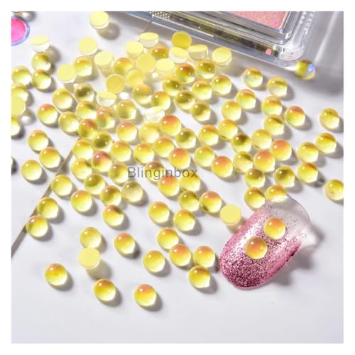 Kuaizi SS20 1440 Stück Meerjungfrau Glitzer Tropfen 3D Nail Art Dekorationen Strass Glänzende lichtempfindliche Glaskristall Strass Perlen Maniküre Jingxin(Jonquil) von Aqxyqaz