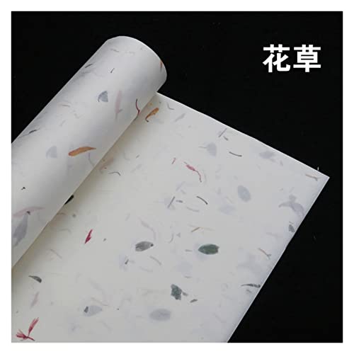 Aqxyxsw 10 Blatt/Los Chinesisches Papier Antike Methode Handgemachte Kalligraphie Malerei Halbreife Reispapiere Yunlong Xuan Zhi Carta Riso lingli(D,34x138cm) von Aqxyxsw