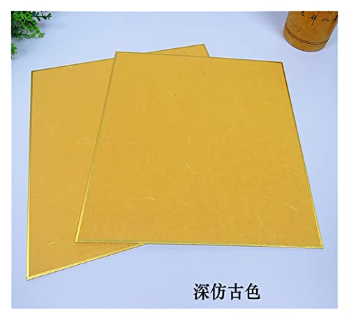 Aqxyxsw Chinesische Yunlong Xuan-Papierkarte, halbreifes Xuan-Papier, 6 Blätter, verdicken Kalligraphie-Malpapier lingli(A,38x38cm) von Aqxyxsw