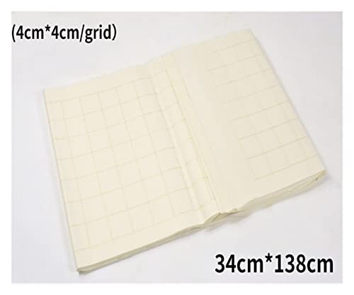 Aqxyxsw Chinesisches Xuan-Papier mit quadratischen Gittern Halbreifes Xuan-Papier for Anfänger und Übungs-Kalligrafie-Papier lingli(A3) von Aqxyxsw
