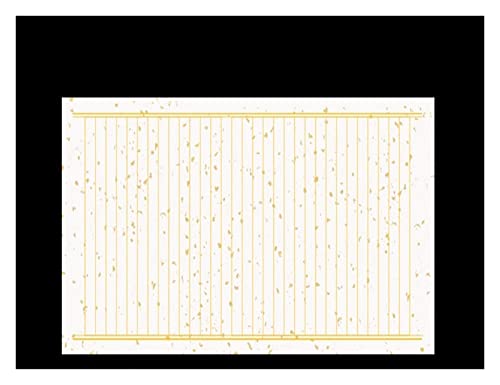 Aqxyxsw Reispapier Chinesische Kleine Regelmäßige Schrift Kalligrafie Goldene Folien Halbreifes Xuan-Papier Pinselstift Kreation Copy Scriptures Papier lingli(B,34x69cm 2cm grids) von Aqxyxsw