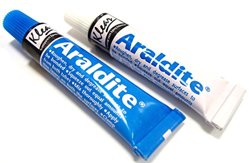 Araldite 2-Komponenten-Kleber aus Epoxidharz, transparenter Epoxy-Kleber, transparenter Schnellhärter, 10 g von Araldite