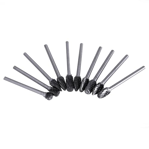 10pcs Tungstenstahl -Carbid -Burrs für Werkzeugbohrer, Haltbares Holzbearbeitungswerkzeug Zum Schnitzen, Datei Set Viele Zwecke 10pcs Tungstenstahl -Carbid -Burrs für Werkzeugbohrer, Haltbares Holzbearbeitungswerkzeug Zum Schnitzen, Datei Set Viele Zwecke von Aramox