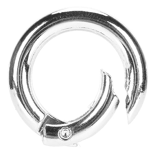 30 Mm Kupfer-Federringverschlüsse, 20 Stück DIY-Schmuckherstellungsverschluss für Halsketten, Armbänder, Fußkettchen, Ohrringe mit Feinem Glanzfinish (SILVER) von Aramox