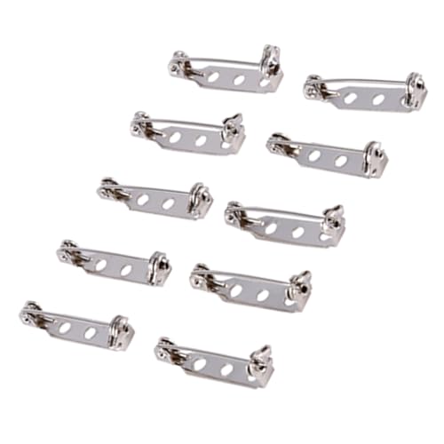 50pcs Bar Pins Sicherheitsverschlüsse Rolling Catch Brosche Schloss Brosche Stecknadel für Schmuckherstellung Basteln (25mm) von Aramox