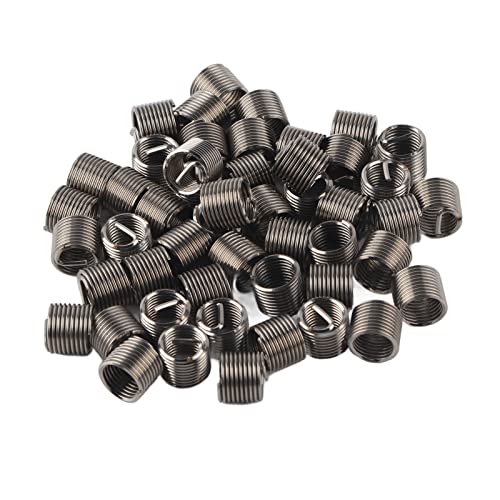 50pcs Hochstrahlstahl -Stahlgewindeeinsätze Zur Reparatur von Weiblichen Gewinde, M10x1.25 -Fadenreparaturwerkzeug für Industrielle Hardware (1.5D) von Aramox