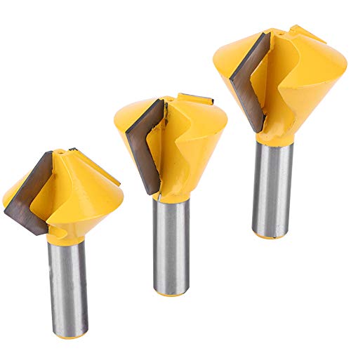 Carbide Holzbearbeitung Freess Cutter 3 Stcs Vogelrouter Set für eine Starke Mechanische Artikulationsarbeit Trimmen Carbide Holzbearbeitung Freess Cutter 3 Stcs Vogelrouter Set für eine Starke Mechanische Artikulationsarbeit Trimmen von Aramox