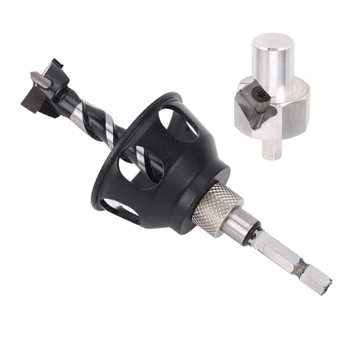 Dog Hole Chamfer Tool Set Professionelle Aluminiumlegierung 19mm Bohrer Bit Vertikaler Bohrlokator Kit für Holzbearbeitungsbank Hundeloch Kreation Dog Hole Chamfer Tool Set Professionelle Aluminiumlegierung 19mm Bohrer Bit Vertikaler Bohrlokator Kit für Holzbearbeitungsbank Hundeloch Kreation von Aramox