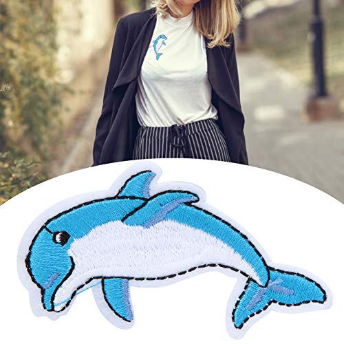 Flecken von Delphin-Nähaufklebern mit Hochwertiger Hand, Attraktiven Kleidungszubehör für Jacken, Jeans, Hüte, T-Shirts von Aramox