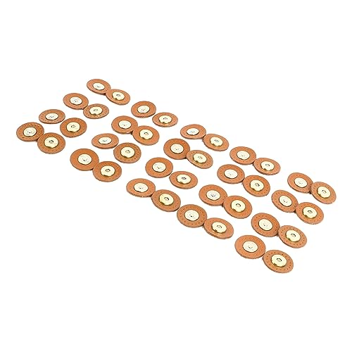 Leder Magnetic Snap Easy Installationsverschluss Schließ für DIY -Handwerk 20 Sets für Geldbeutel Kleidung (Rot) (Beige) (BLACK) (Tonbank) von Aramox