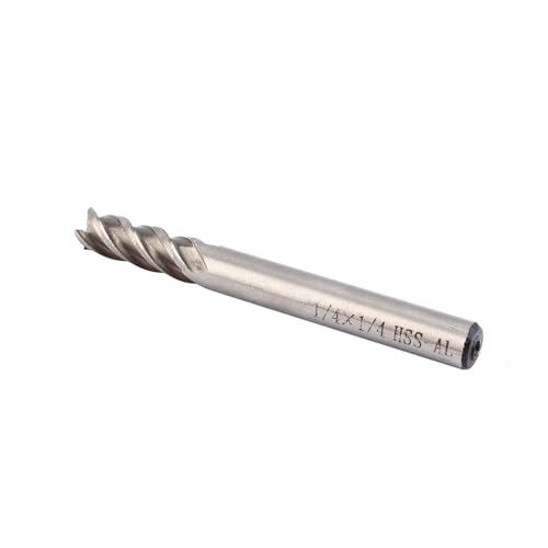 Metallbearbeitung 4 Flöte Endmill Straight Shank Flötenendmühlen Cutter, 1/4 "Schnittdurchmesser, Geeignet für die Härte von Metall Metallbearbeitung 4 Flöte Endmill Straight Shank Flötenendmühlen Cutter, 1/4 "Schnittdurchmesser, Geeignet für die Härte von Metall von Aramox
