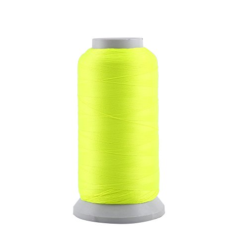 Nähgarnspule, Leuchtende Stickerei, 150D/2 Nylon, 3000 Yards Polyester für Maschinenstickerei, Leuchtet Kontinuierlich über 12 Stunden nach der Lichtaufnahme (3000 Yards) von Aramox