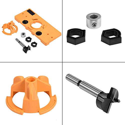 Praktische Scharnierbohranleitung, Schnelle und Einfache, Genaue Positionierung, Haltbarer Technischer Kunststoff, Bohrloch -Loch -Set mit 35 mm Schneiderbit, Bohrlochhandbuch für Bequemes Praktische Scharnierbohranleitung, Schnelle und Einfache, Genaue Positionierung, Haltbarer Technischer Kunststoff, Bohrloch -Loch -Set mit 35 mm Schneiderbit, Bohrlochhandbuch für Bequemes von Aramox