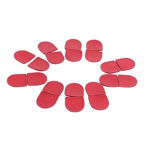 Reißverschluss Stopper Echtes Leder Praktische Modische Handgefertigte Reißverschlüsse für DIY -Projekte 40pcs (Beige) (BLACK) (Tonbank) (Rot) von Aramox