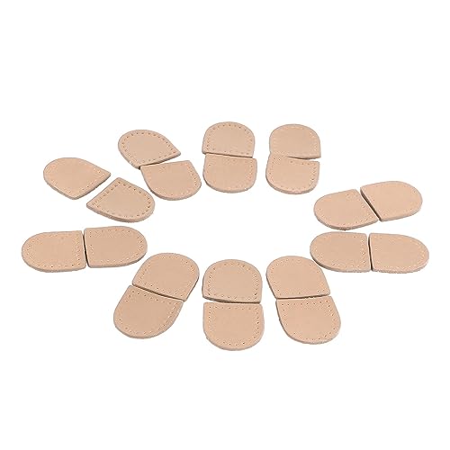 Reißverschluss Stopper Echtes Leder Praktische Modische Handgefertigte Reißverschlüsse für DIY -Projekte 40pcs (Beige) von Aramox