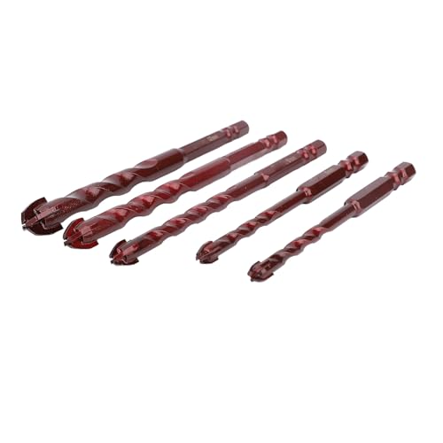 Vielseitiger Mauerwerk Bohrer Set, Hohe Härte Wolfram -Stahllegierung Backstein -Bohrer, 1/4 Zoll Sechskant Shank Vielseitiger Mauerwerk Bohrer Set, Hohe Härte Wolfram -Stahllegierung Backstein -Bohrer, 1/4 Zoll Sechskant Shank von Aramox