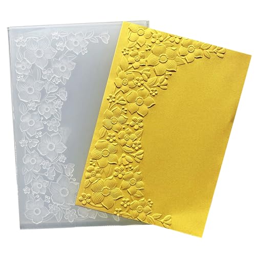 Arbuya 3D-Kunststoff-Prägeschablonen für Kartenherstellung, 3D-Blumenrahmen, Textur, Prägeschablone für Scrapbooking, Papierbasteln, Heimdekoration Arbuya 3D-Kunststoff-Prägeschablonen für Kartenherstellung, 3D-Blumenrahmen, Textur, Prägeschablone für Scrapbooking, Papierbasteln, Heimdekoration von Arbuya