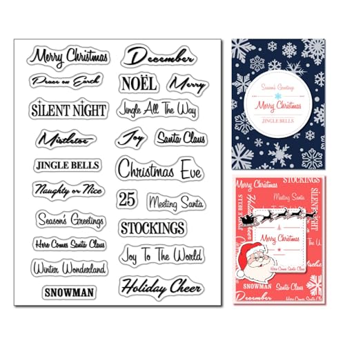 arriettycraft Transparenter Stempel mit Aufschrift "Merry Christmas" von Arbuya