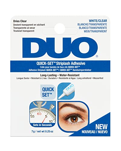 ARDELL DUO Wimpernkleber Transparent mit Schnelltrocken-Formel | Das Original für falsche Wimpern zum Kleben mit extra starkem Halt für Wimpernverlängerung | Glue Clear aus der Tube, wasserfest, 7gr. von Duo