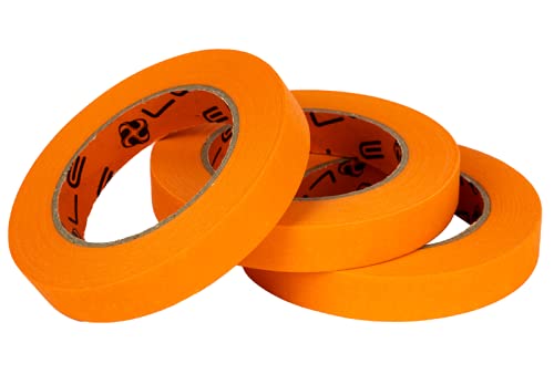 Liquid Elements - Masking Tape 19 mm - Klebeband Kreppband für Lackier- & Malerarbeiten - Malerkrepp Wasser- & Lösemittelbeständig für alle Oberflächen - Malerband rückstandslos Entfernbar bis 60°C von Liquid Elements