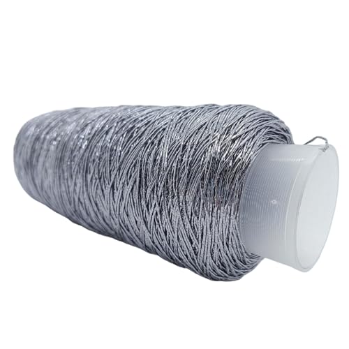 Arecobticy Garn, Wolle, 200 g/Rolle, metallisches Häkelgarn, funkelndes Polyestergarn zum Stricken, Weben, für Taschen, Schlüsselanhänger von Arecobticy