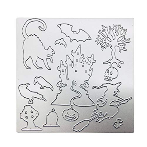 Arecobticy Stanzformen, Halloween-Metall-Stanzformen, Schablone, Scrapbooking, Album, Stempel, Papierkarte von Arecobticy