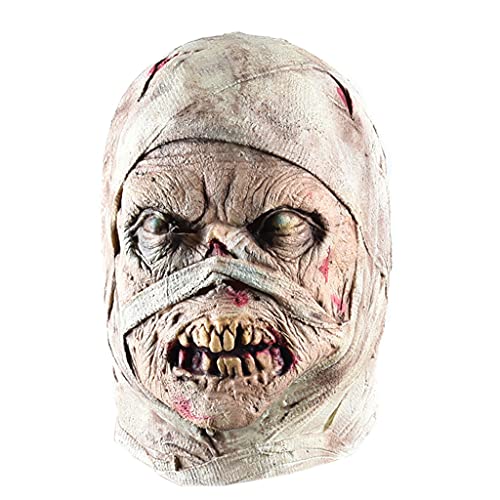 Arecobticy Yapailang Maskerade-Maske, Bandage, Halloween, Horror-Maske, Maskerade, Festival, Party, Cosplay, voller Kopf, Gesichtsbedeckung, Spukhaus, Neuheit von Arecobticy