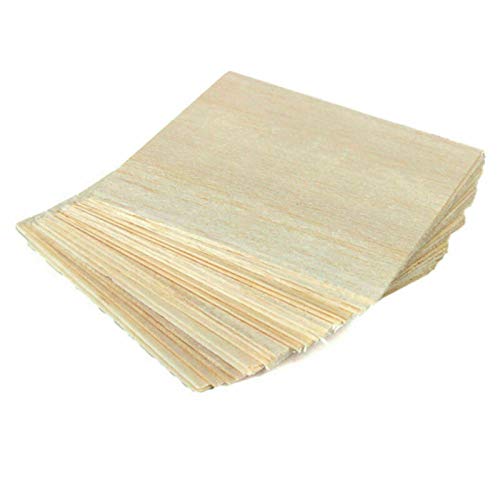 Argerrant 20 stücke balsa Holz blätter holzplatte 100x100x1mm für Haus Schiff Handwerk Modell DIY von Argerrant