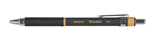 GEOtec Druckbleistift, Drehbleistift Feinminenstift Studio Pen, 0,5 mm, HB, schwarz von Aristo