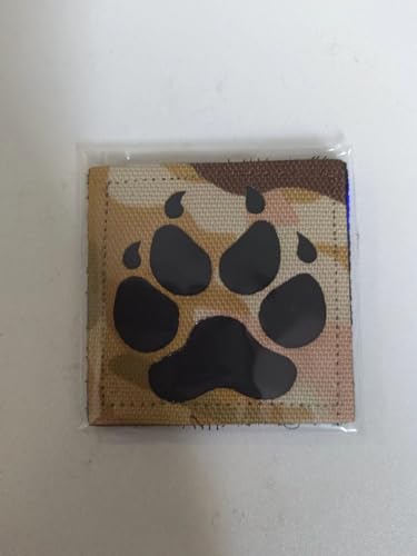 ArmorSmith 1 x "Puppy Footprint"-Muster mit Klettverschluss, bestickte taktische Aufnäher, die beste Wahl für DIY-Kleidung, Jacken, Rucksäcke, Hüte (Camouflage-Grün) von ArmorSmith