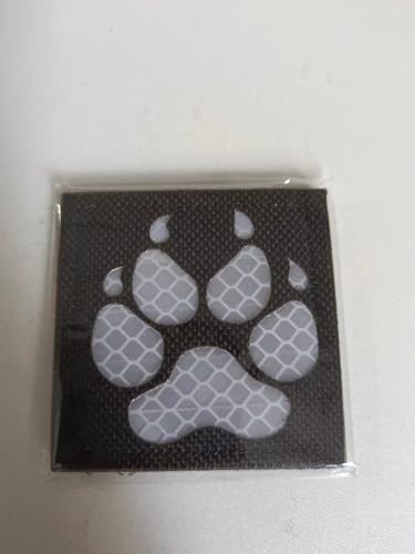 ArmorSmith 1 x "Puppy Footprint"-Muster mit Klettverschluss, bestickte taktische Aufnäher, die beste Wahl für DIY-Kleidung, Jacken, Rucksäcke, Hüte (schwarz) von ArmorSmith