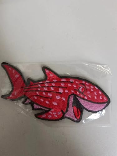 ArmorSmith Vivid "Red Shark" Pattern Patch, Iron on Patch or Sew on Patch, Embroidered Patches for Decorative Clothing, Hat, Backpack and Shoes (1Pcs) von ArmorSmith