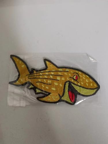 ArmorSmith Vivid "Yellow Shark" Pattern Patch, Iron on Patch or Sew on Patch, Embroidered Patches for Decorative Clothing, Hat, Backpack and Shoes (1Pcs) von ArmorSmith