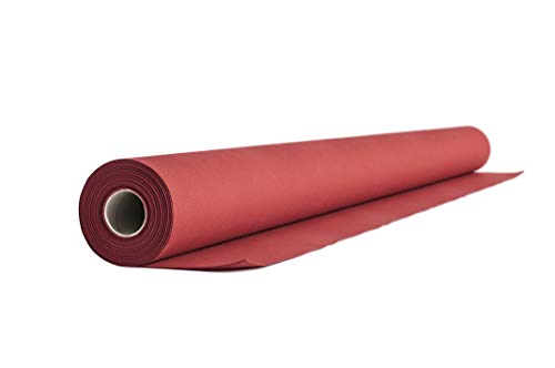 AROBA 1x Airlaid Tischdeckenrolle (Rot, 1,2 m x 24 m) - Stoffähnliche Tischdecke - Hochwertige Tischtuchrolle für Hotel, Catering, Geburtstag, Restaurants, Kommunion, Taufe von AROBA