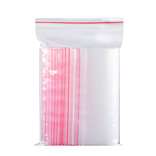 100 Zip Beutel Kleine Plastiktüten Verschluss WiederverschließBare Ziplock Beutel Druckverschlussbeutel Gefrierbeutel Zipper Polybeutel 10x15cm von Arohana