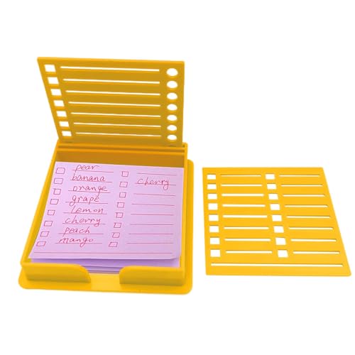 Haftnotizhalter Mit 2 Vorlagen, Haftnotiz Schablone Haftnotiz Spender Selbstklebender Notiz Organizer Für 3x3 Zoll Selbstklebende Notizblöcke von Arroopu