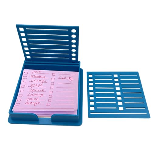 Haftnotizhalter Mit 2 Vorlagen, Haftnotiz Schablone Haftnotiz Spender Selbstklebender Notiz Organizer Für 3x3 Zoll Selbstklebende Notizblöcke von Arroopu