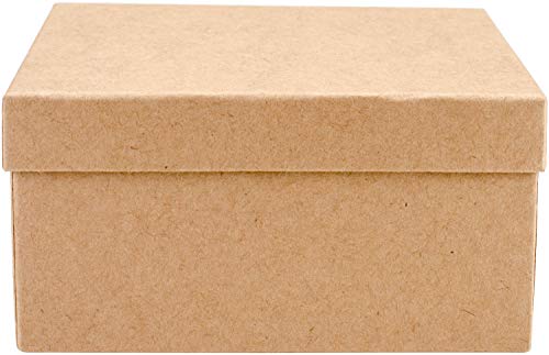 Kunst Alternativen Paper-Mache quadratisch Box Set 5/Pkg, Mehrfarbig, 14,73 X 14.47 X 7,87 cm von Art Alternatives