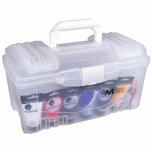 ArtBin 6918AH Aufbewahrungsbox, 43,2 cm, mit Griff, Kunststoff, transparent, Gummi, farblos von ArtBin