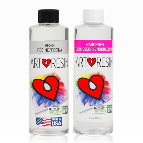 ArtResin - Epoxidharz - klar - ungiftig - 474 ml (237 ml Resin + 237 ml Härter) von ArtResin