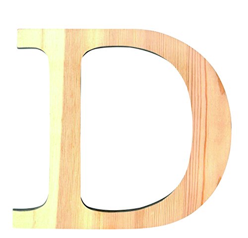 Artemio 11,5 cm Holz Buchstabe D in Großbuchstaben, beige von Artemio