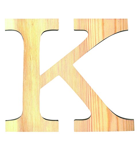 Artemio 11,5 cm Holz Buchstabe K in Großbuchstaben, beige von Artemio